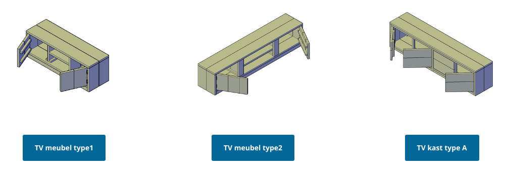 tv meubel van hout maken
