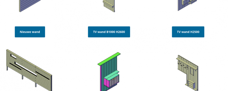 tv wanden en meubelen bouwplan
